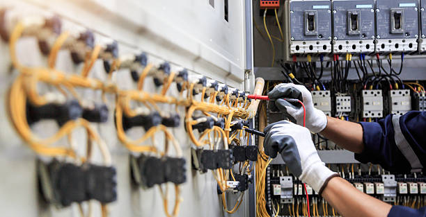 Professional Electrician technician working in Spring, TX